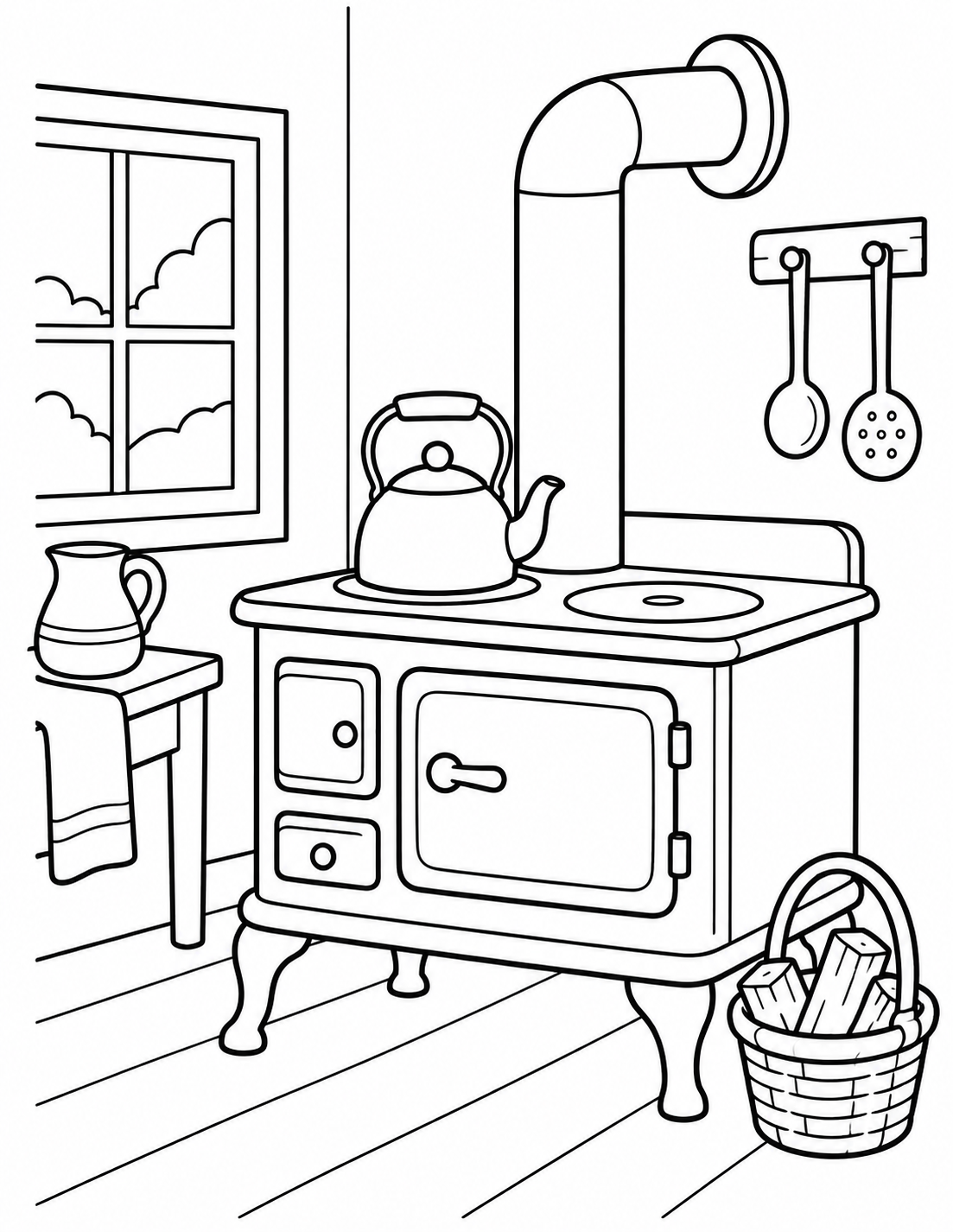 La cuisinière à bois