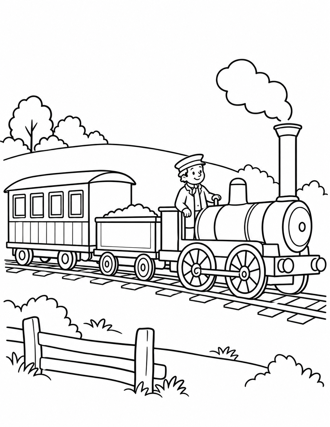 Les débuts du train