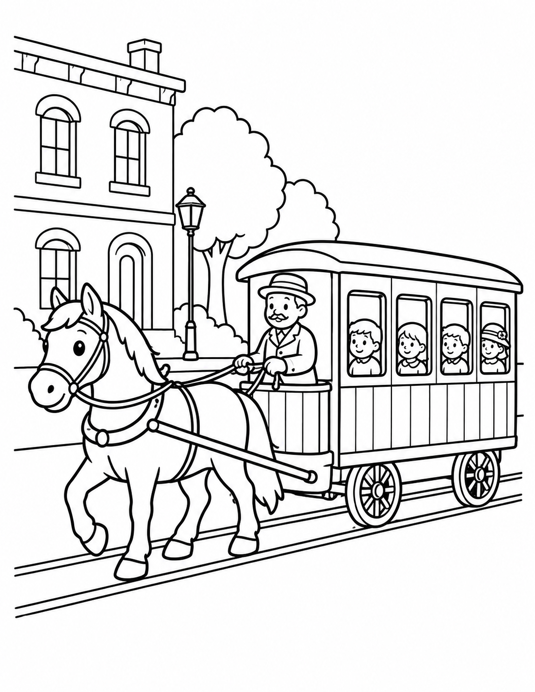 Le tramway à cheval