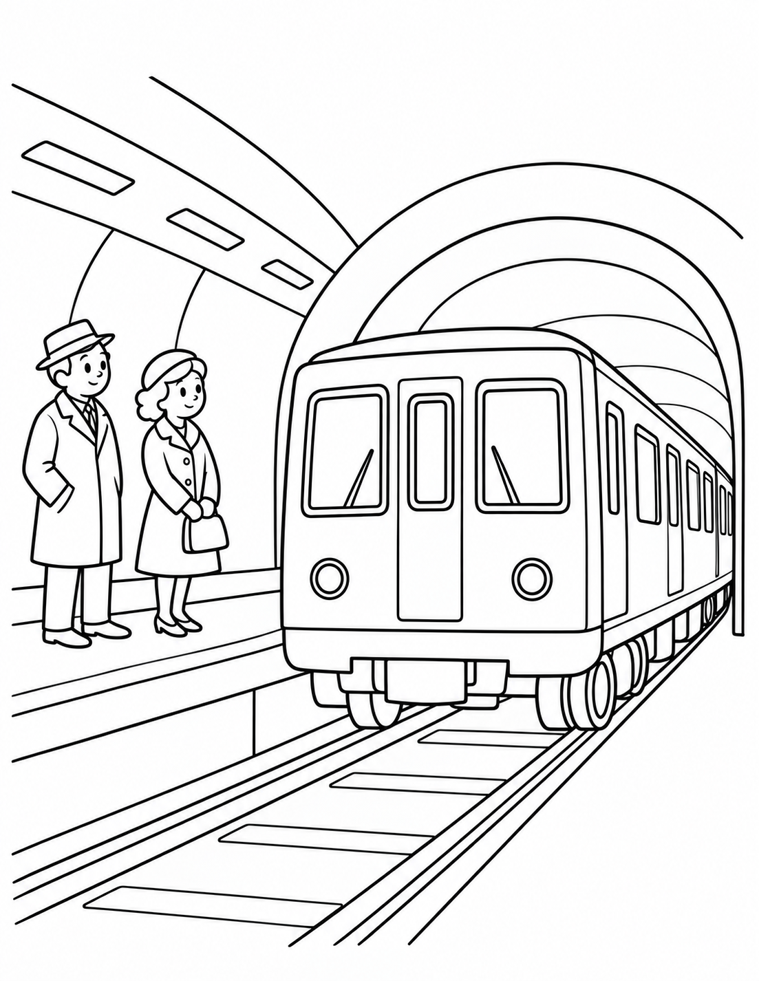 Le métro arrive