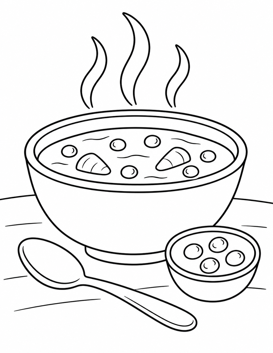 Un bol de soupe aux pois
